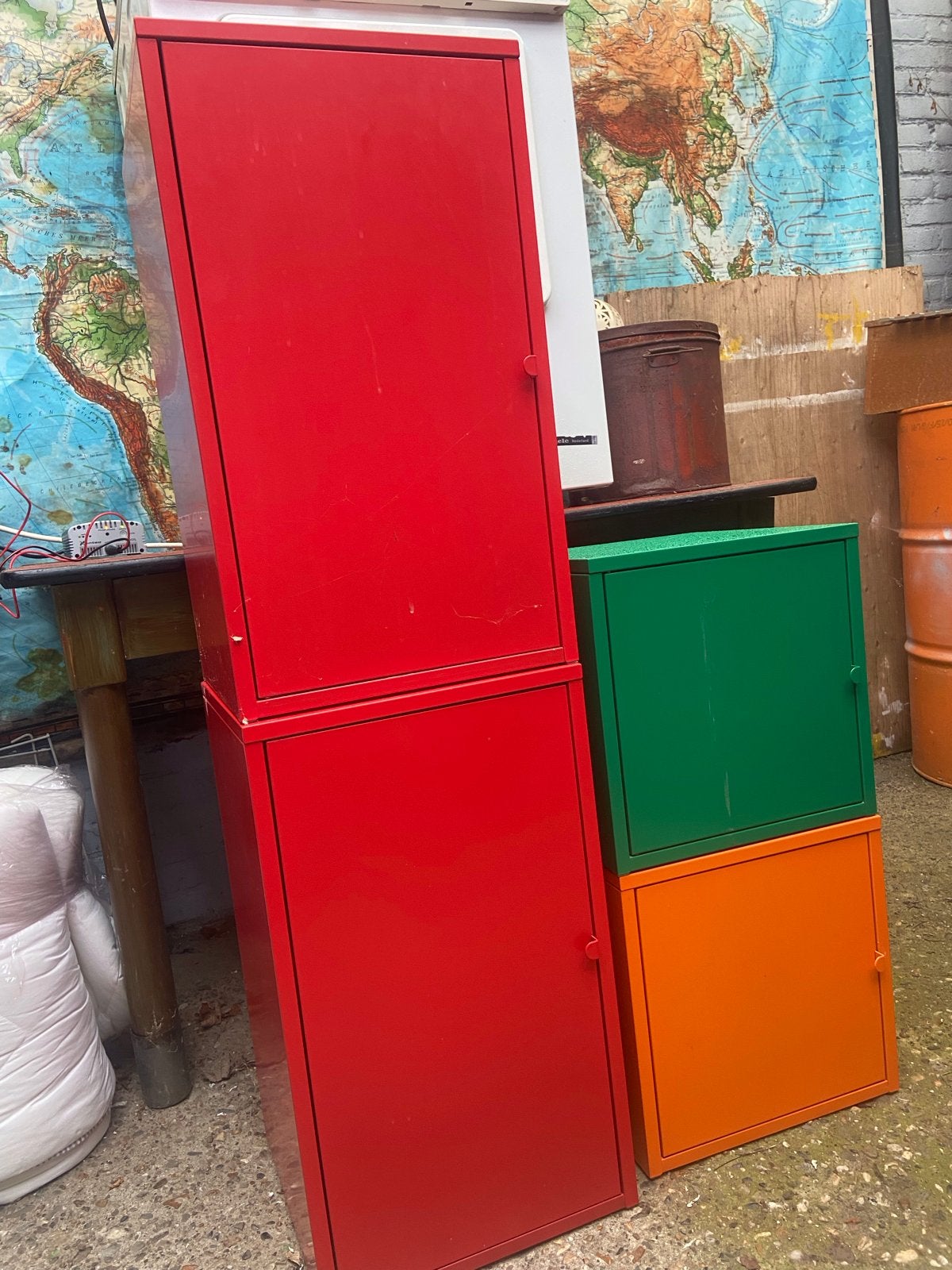 IKEA ijzeren voorraadkasten in diverse kleuren, Minder dan 50 cm, Gebruikt, Ophalen of Verzenden, Minder dan 100 cm
