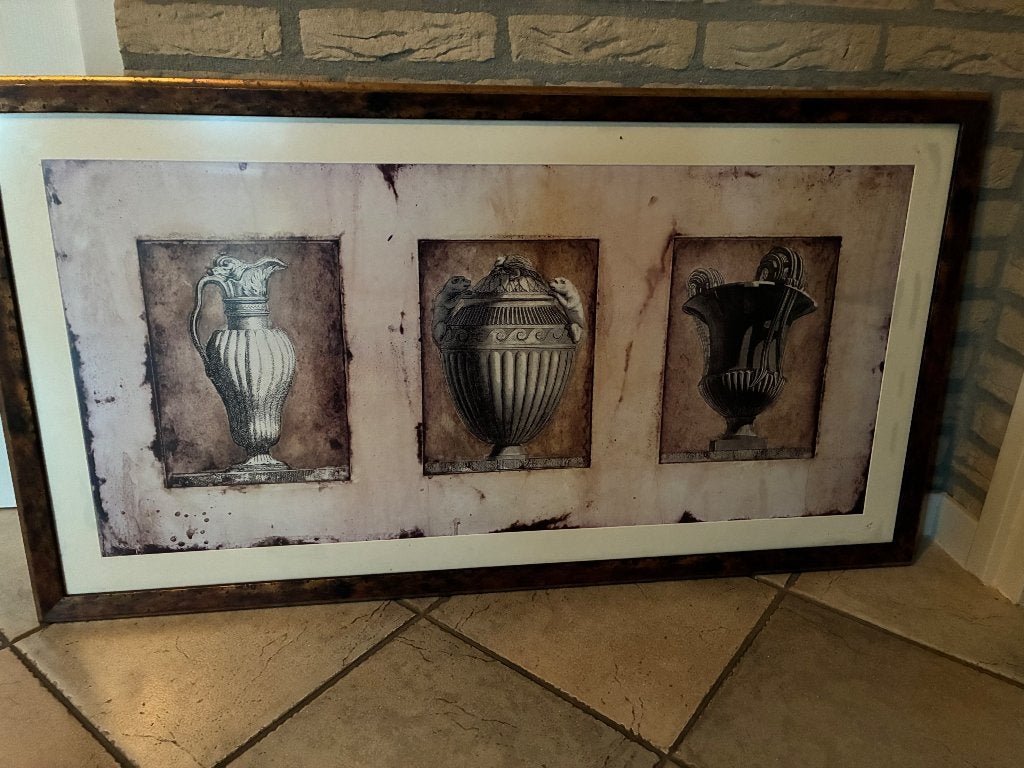 Schilderij, Antiek en Kunst, Kunst | Schilderijen | Klassiek, Ophalen, Paneel, Overige stijlen, Achter glas