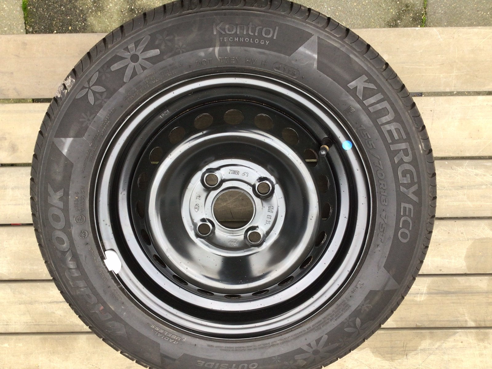 Nieuwe Reserve Wiel Kia/Hyundai 155/70/R13, Ophalen, Zo goed als nieuw