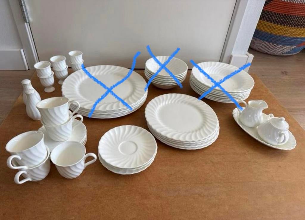 Candlelight Wedgwood servies, Ophalen, Gebruikt, Keramiek, Effen