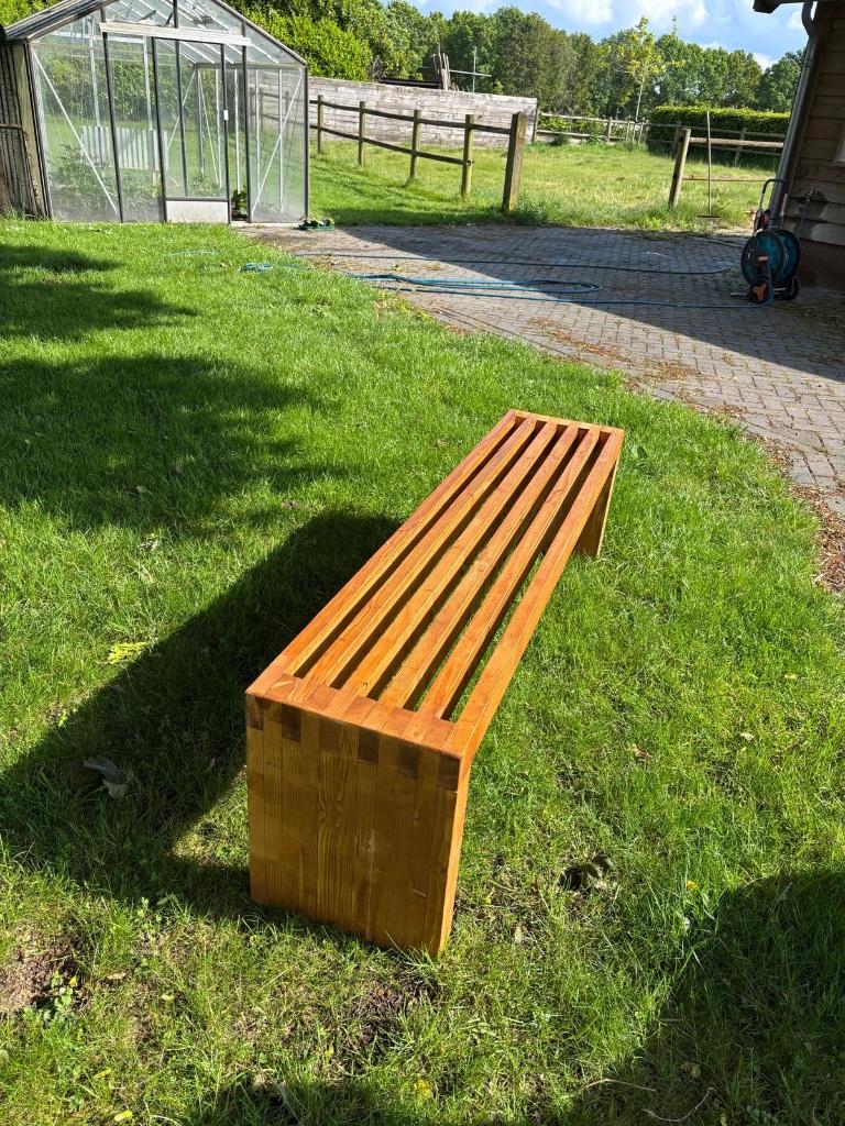 Tuinbank, kastanje kleur, Tuin en Terras, Tuinbanken, Ophalen, Nieuw, Hout