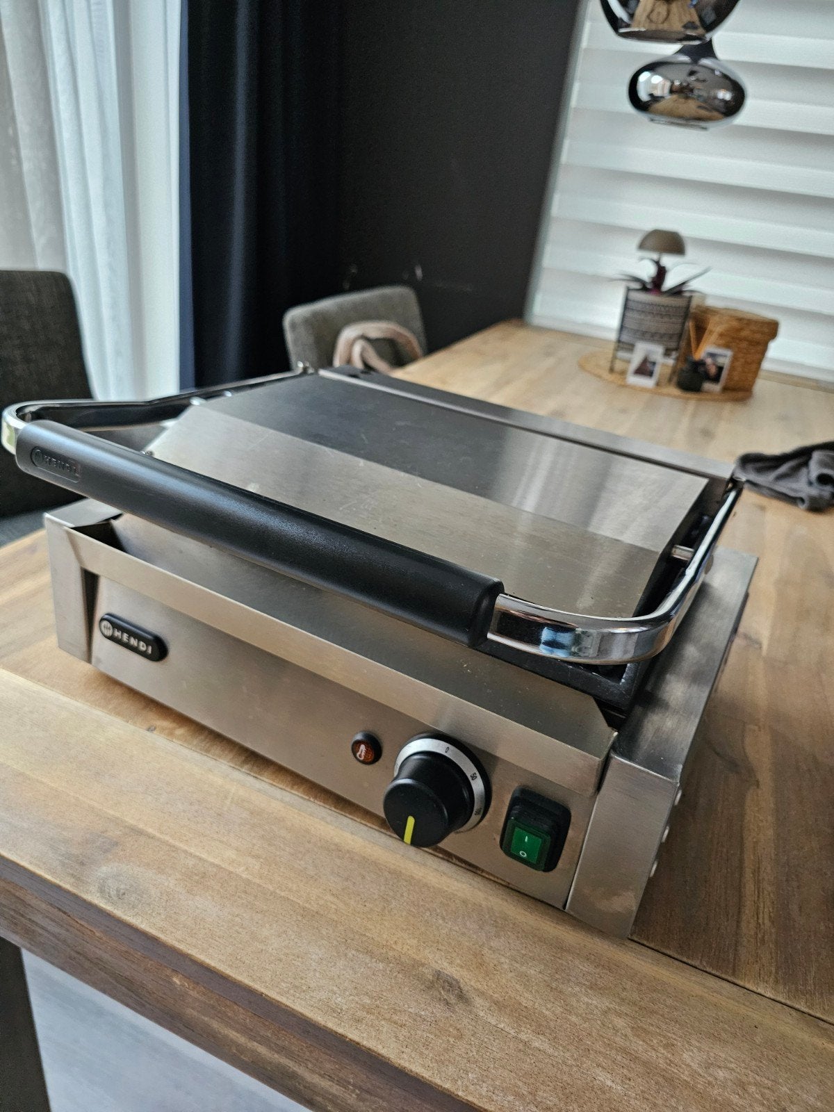 Hendi panini grill plat/ribbel, Witgoed en Apparatuur, Ophalen