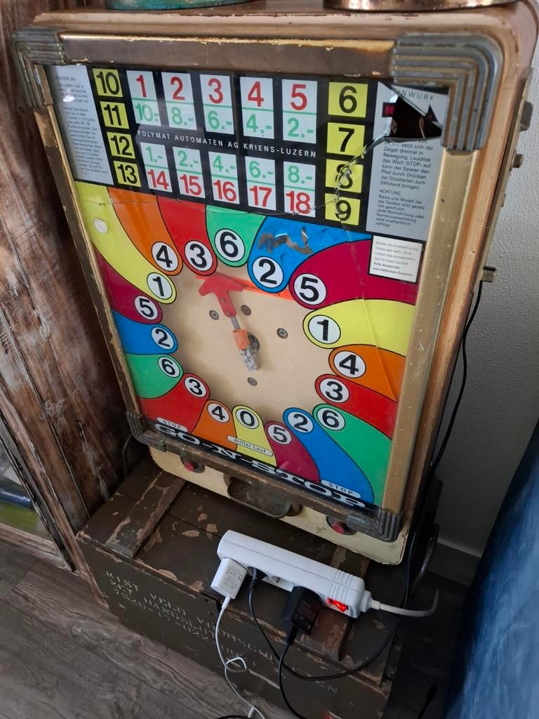 Vintage Gokautomaat / Flipperkast - PolyMat Automaten, Overige munten, Ophalen
