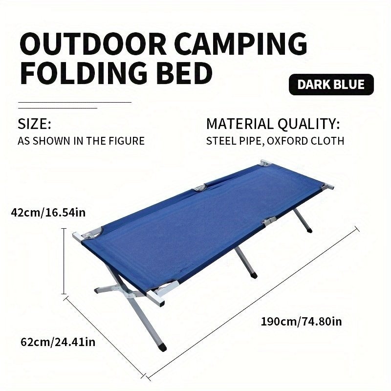 Veldbed Stretcher Bed, Ligbed Kampeerbed, Klapbed, Camping, Ophalen, Zo goed als nieuw, Aluminium, Verstelbaar