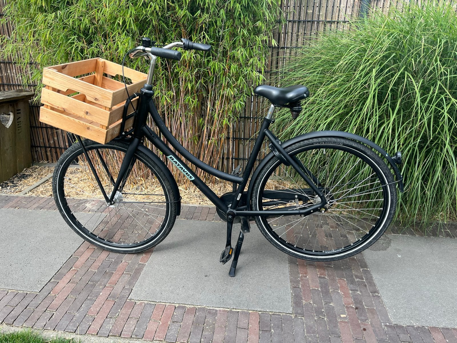 Stadsfiets dames Batavus Packd zwart mat, Fietsen en Brommers, Ophalen, Terugtraprem, Versnellingen, Batavus