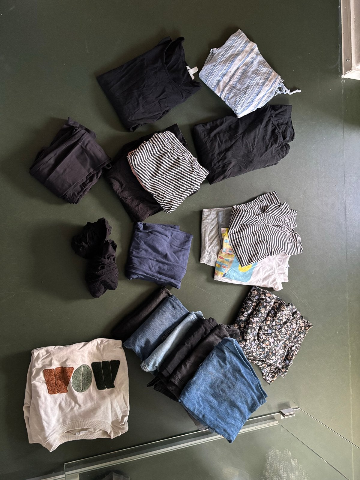 Pakket zwangerschapskleding M en L, Kleding | Dames, Positiekleding, Meerkleurig, Gedragen, Broek of Spijkerbroek, Ophalen