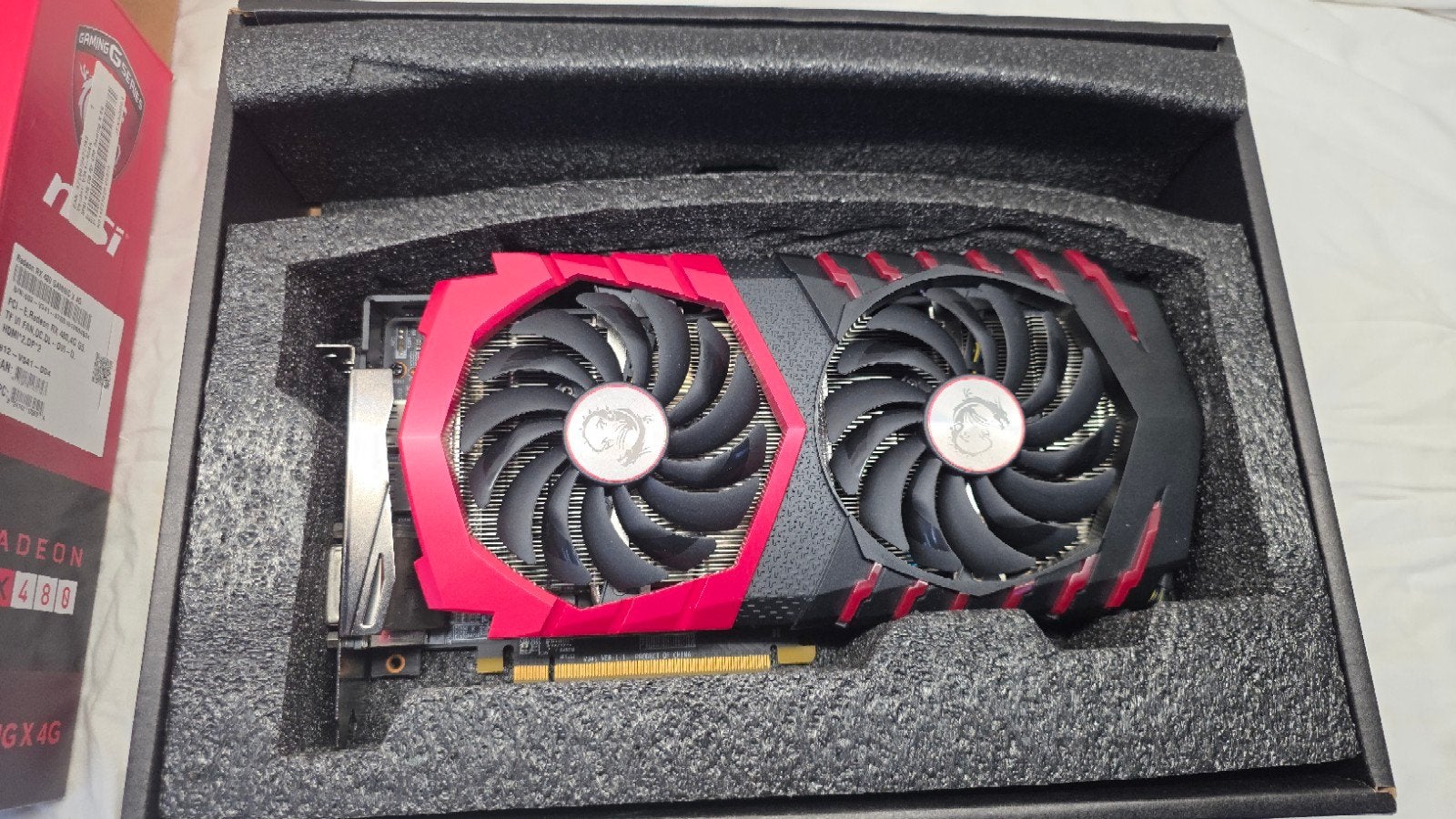 MSI Radeon RX 480 GAMING X 4G Grafische Kaart, Computers en Software, Videokaarten, PCI-Express 3, AMD, HDMI, Ophalen of Verzenden