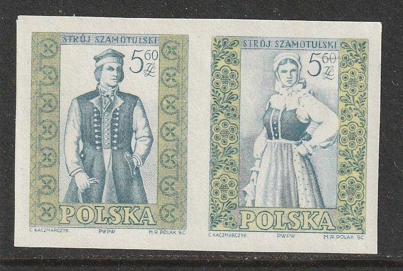 Polen 1959 - Klederdrachten, Ophalen, Polen, Postfris
