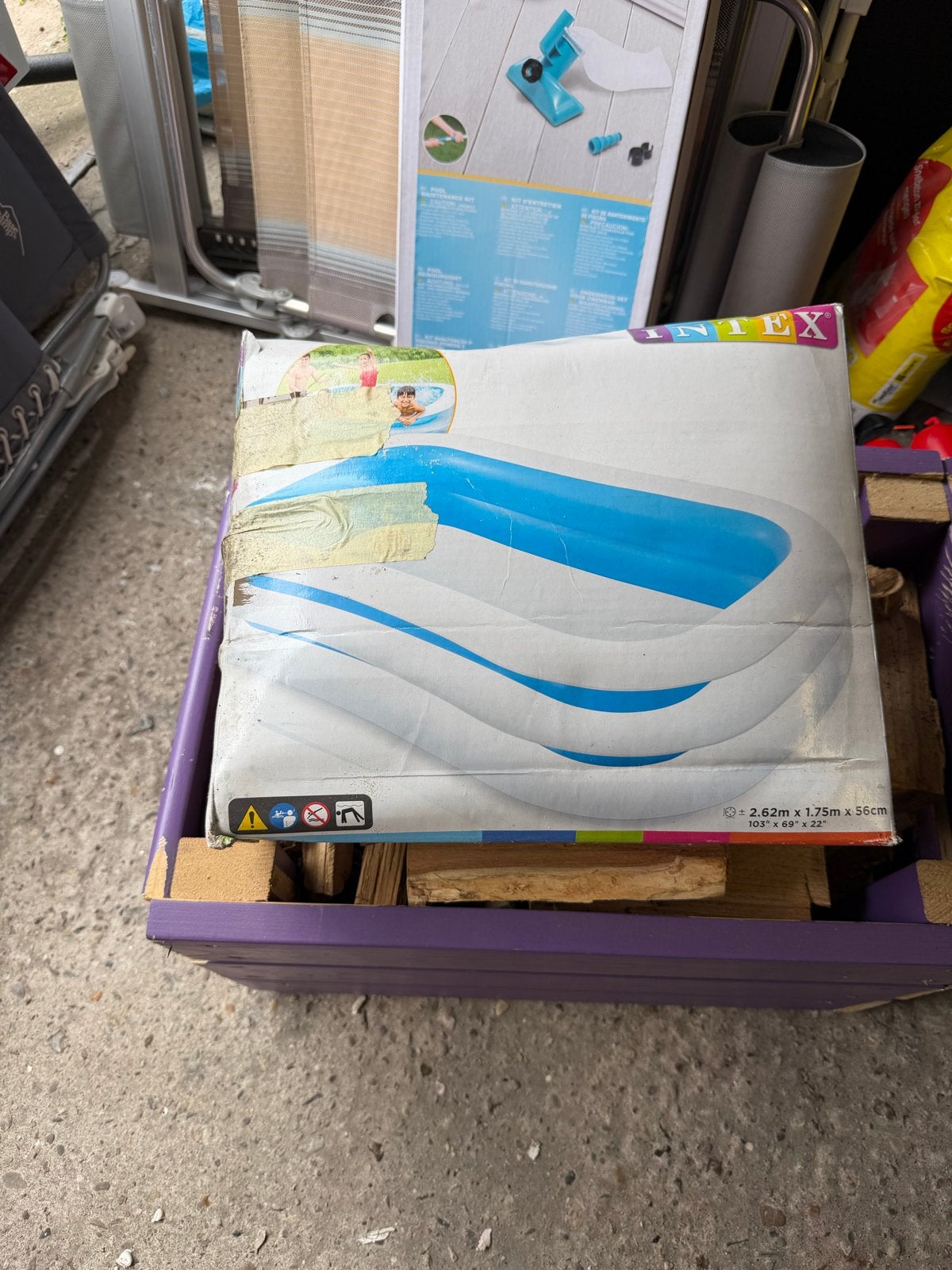Intex Opblaaszwembad - Nieuw in doos, Tuin en Terras, Zwembaden, Nieuw, Opblaaszwembad, Minder dan 80 cm, 200 tot 400 cm, 200 tot 300 cm