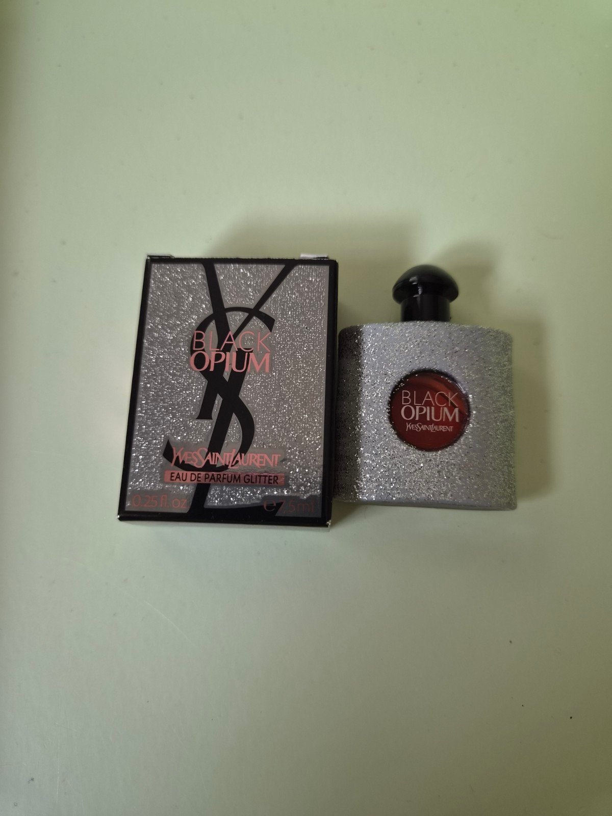Yves Saint Laurent black opium glitter eau de parfum miniatu, Ophalen of Verzenden, Nieuw