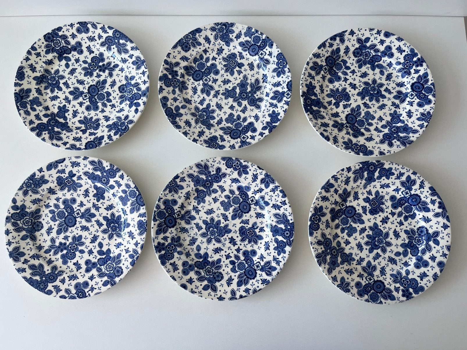Beatrix servies 6 ontbijtborden Societe Ceramique, Antiek en Kunst, Curiosa en Brocante, Ophalen of Verzenden