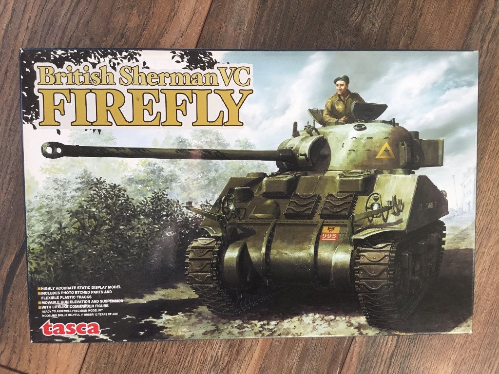 Tasca Sherman VC Firefly modelbouw kit 1:35 incl DN Tracks, Overige merken, Tank, 1:32 tot 1:50, Nieuw