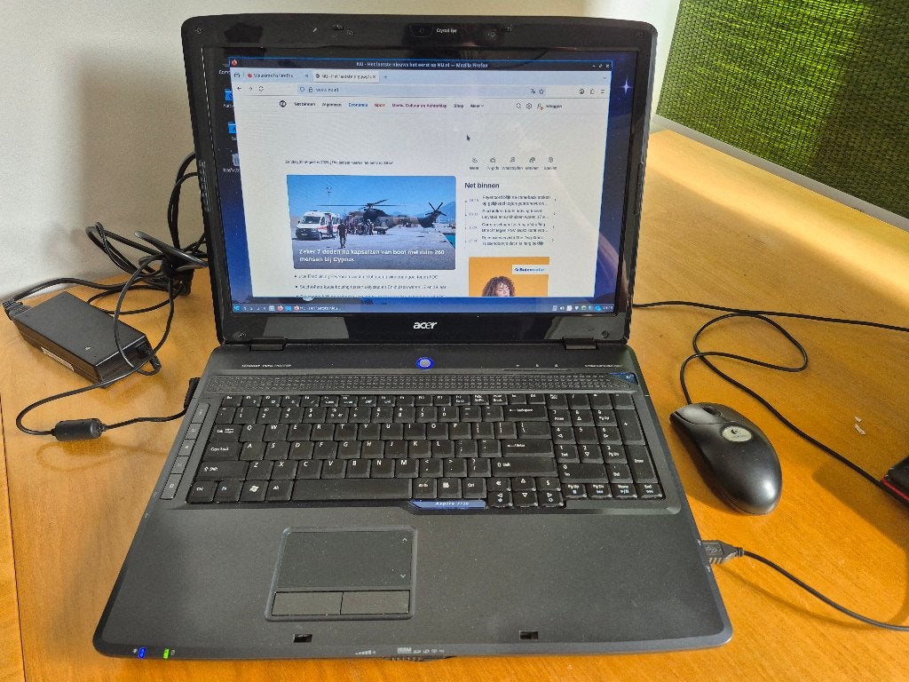 Laptop Acer Aspire 7730, Gebruikt, 2 tot 3 Ghz, Ophalen of Verzenden, 17 inch of meer