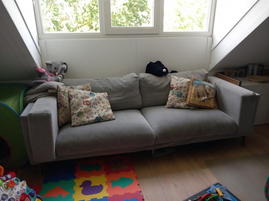 Ikea nockeby 3 zits bank, Ophalen, Gebruikt