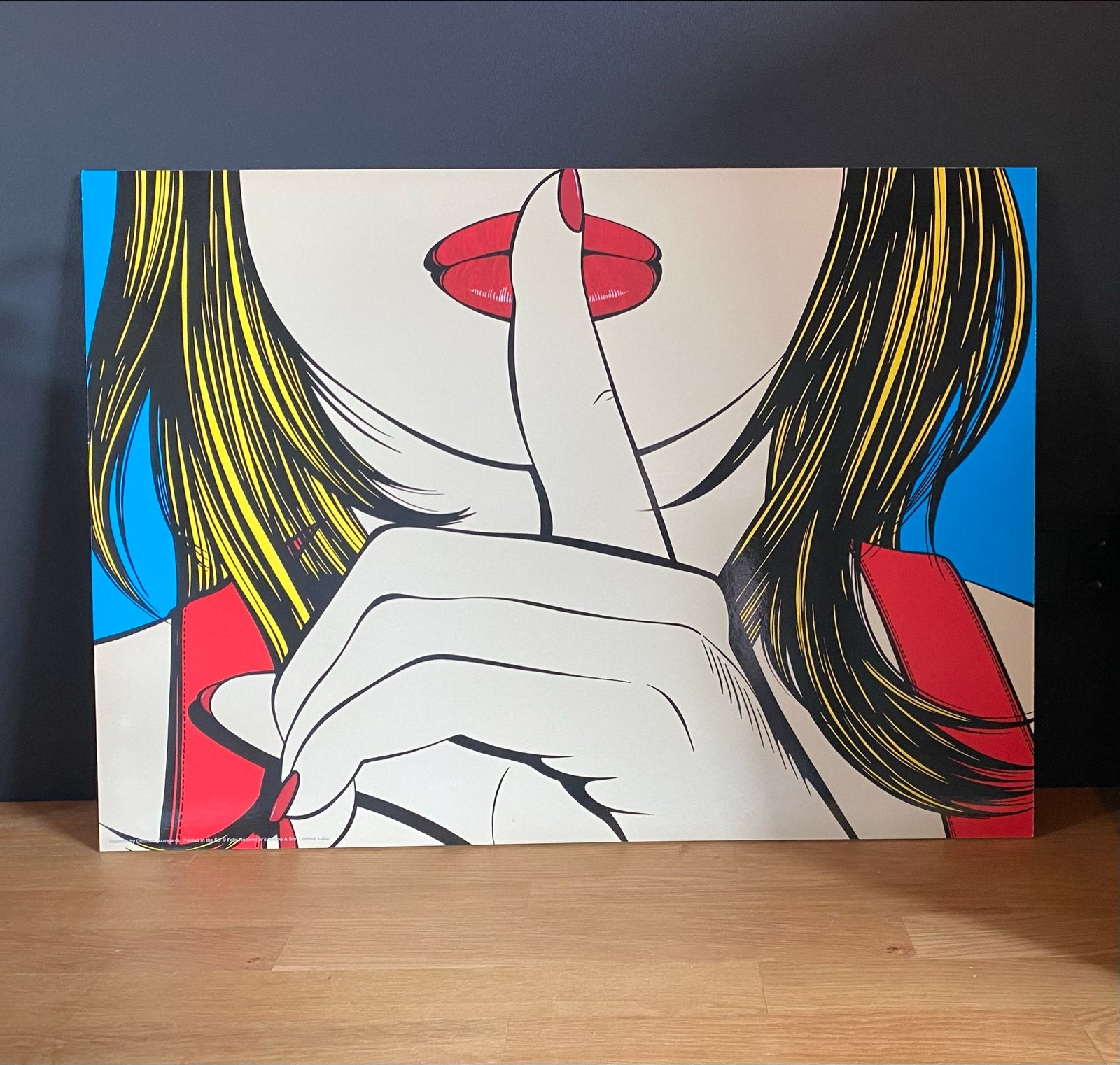IKEA SOLMYRA Pop Art Schilderij - Shhh!, Ophalen of Verzenden