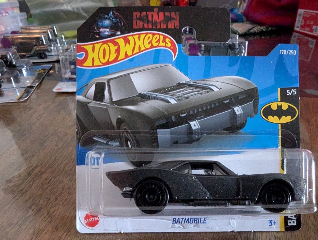 Batman - The Batman Batmobile - HW - D/Grijs - New - 36, Ophalen, Nieuw, Auto