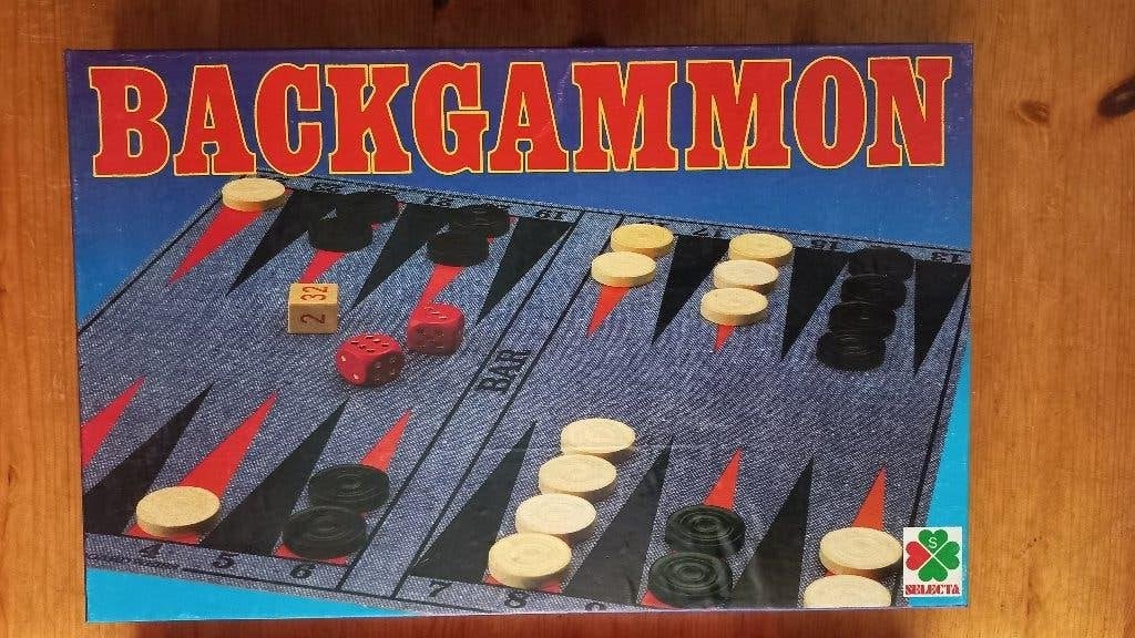 Backgammon bordspel, Een of twee spelers, Ophalen of Verzenden, Zo goed als nieuw