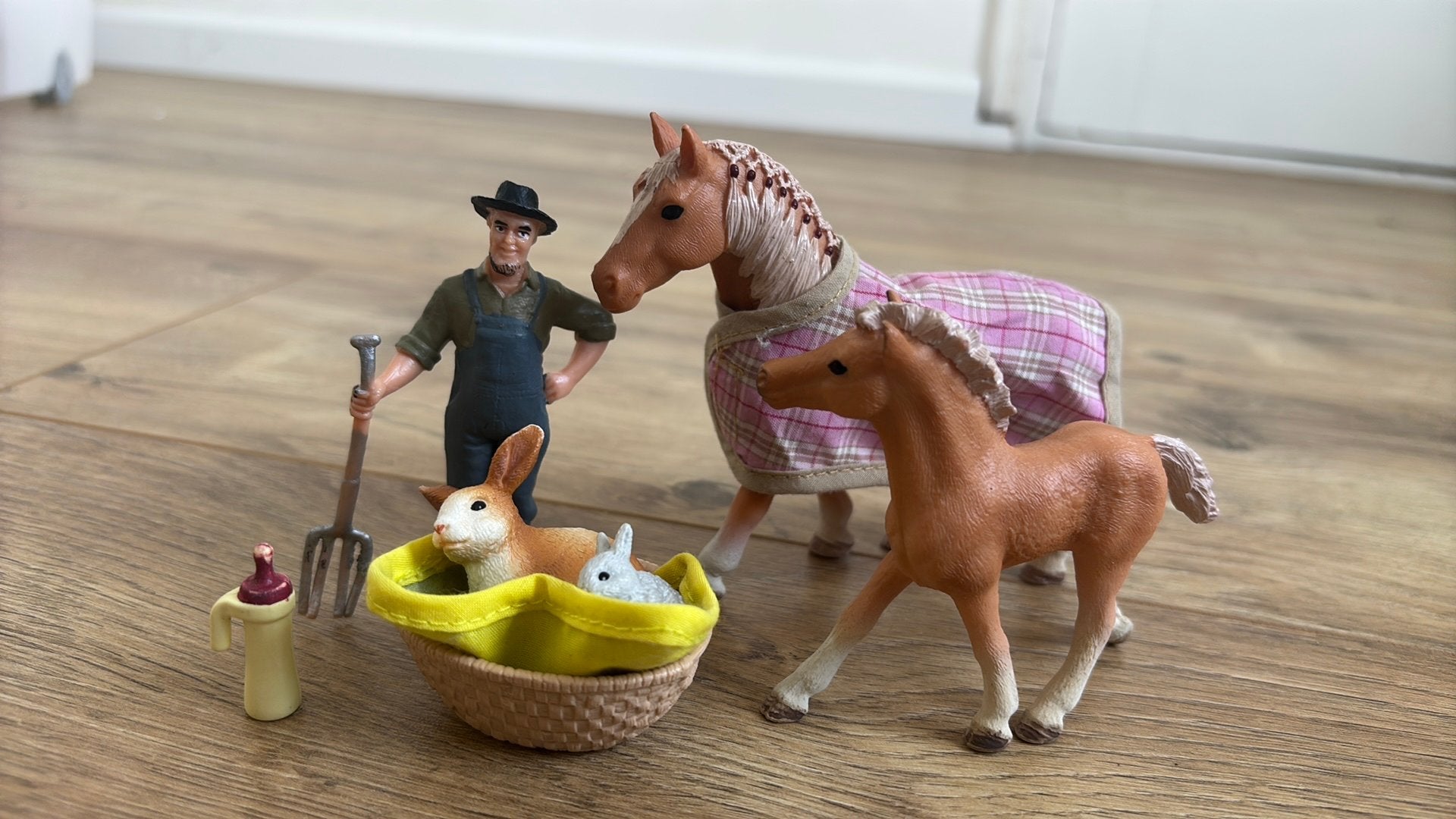Schleich Paardenset met paard en veulen, Ophalen of Verzenden, Zo goed als nieuw
