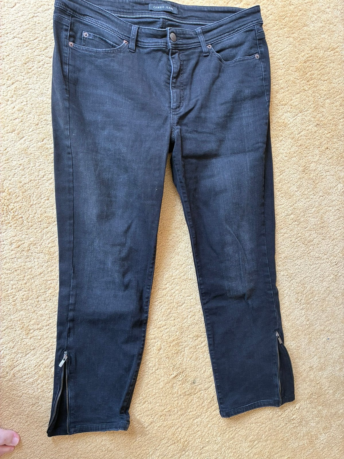 120 Cambio jeans model parla in maat 46 zwart, Verzenden, Zo goed als nieuw, Zwart, Overige jeansmaten