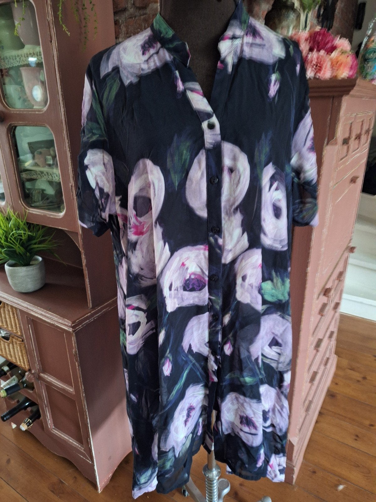 Voile blouse ophilia  maat 4 xxl 50 52 54, Ophalen of Verzenden, Zo goed als nieuw, Maat 46/48 (XL) of groter, Zwart