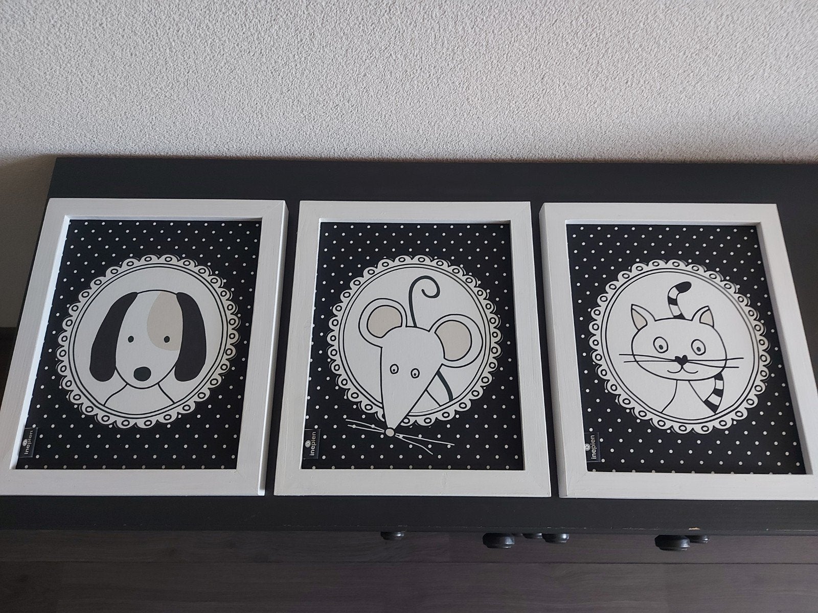 3 Luik schilderijtjes Inepien, Antiek en Kunst, Ophalen