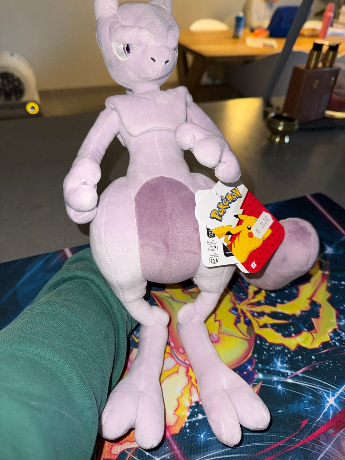 Mewtwo Pokémon knuffel - Zo goed als nieuw, Paars, Ophalen of Verzenden, Pokémon, Met label