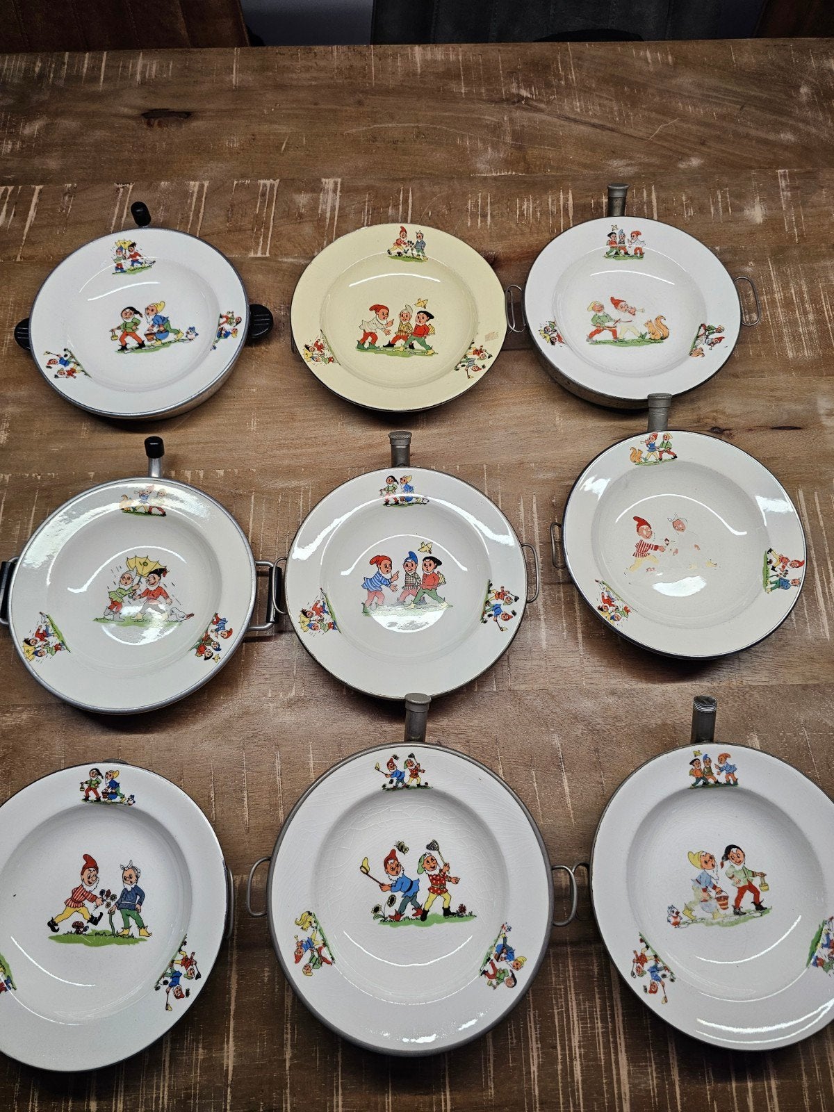 Vintage warmhoudbordjes, Antiek en Kunst, Antiek | Servies los, Ophalen