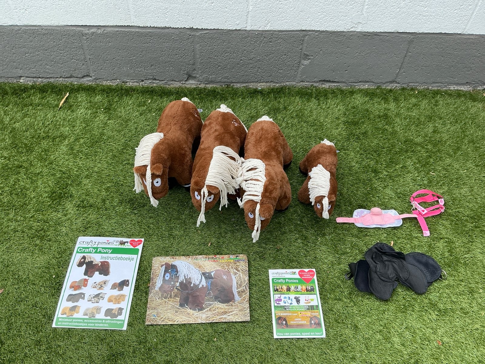 Crafty Pony knuffelpaarden met accessoires - ZGAN, Paard, Overige merken, Overige karakters, Ophalen of Verzenden