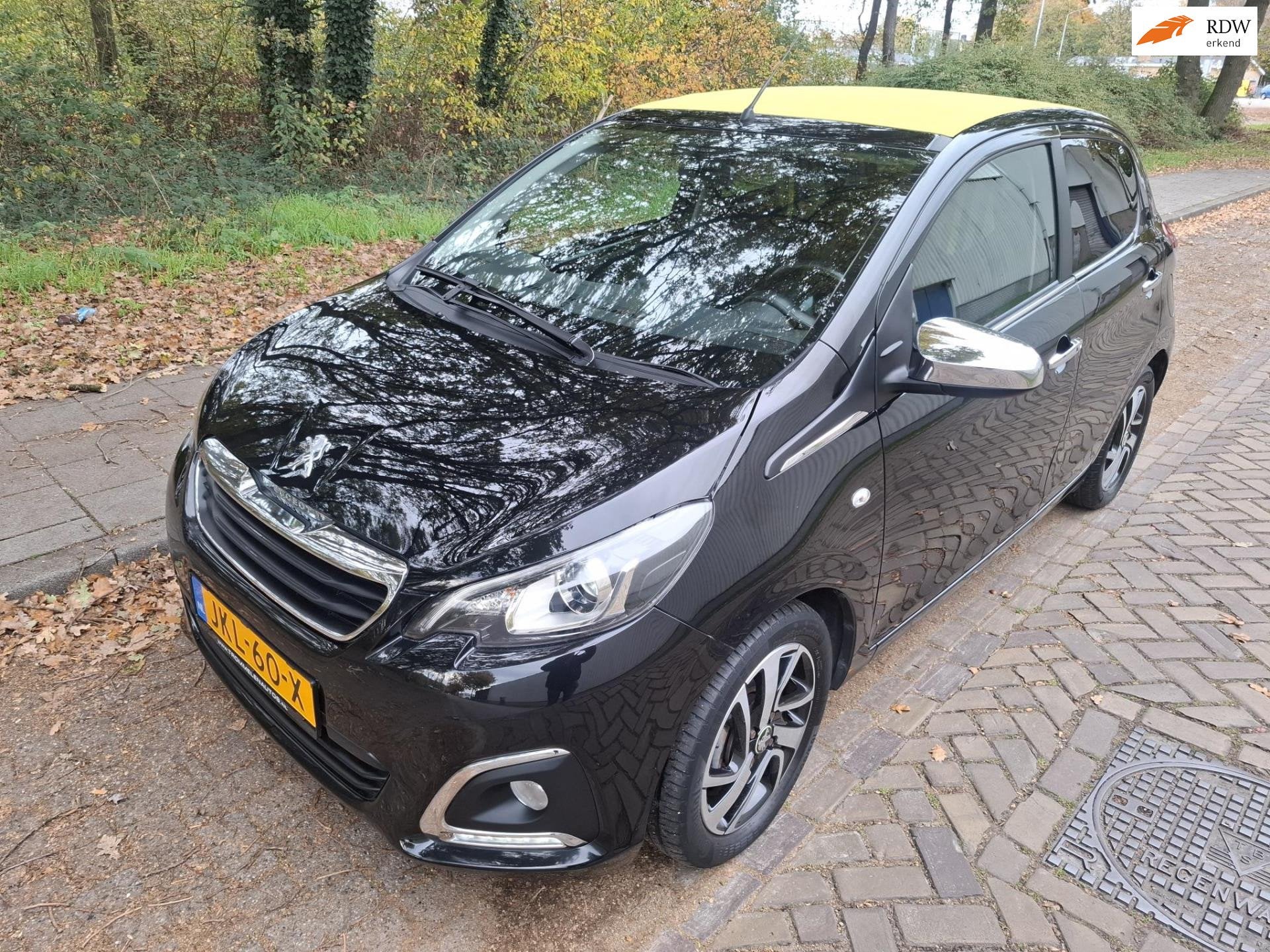 Peugeot 108 1.0 e-VTi GT-Line km 44434 km, apk 2-2027, Voorwielaandrijving, Gebruikt, 4 stoelen, Zwart