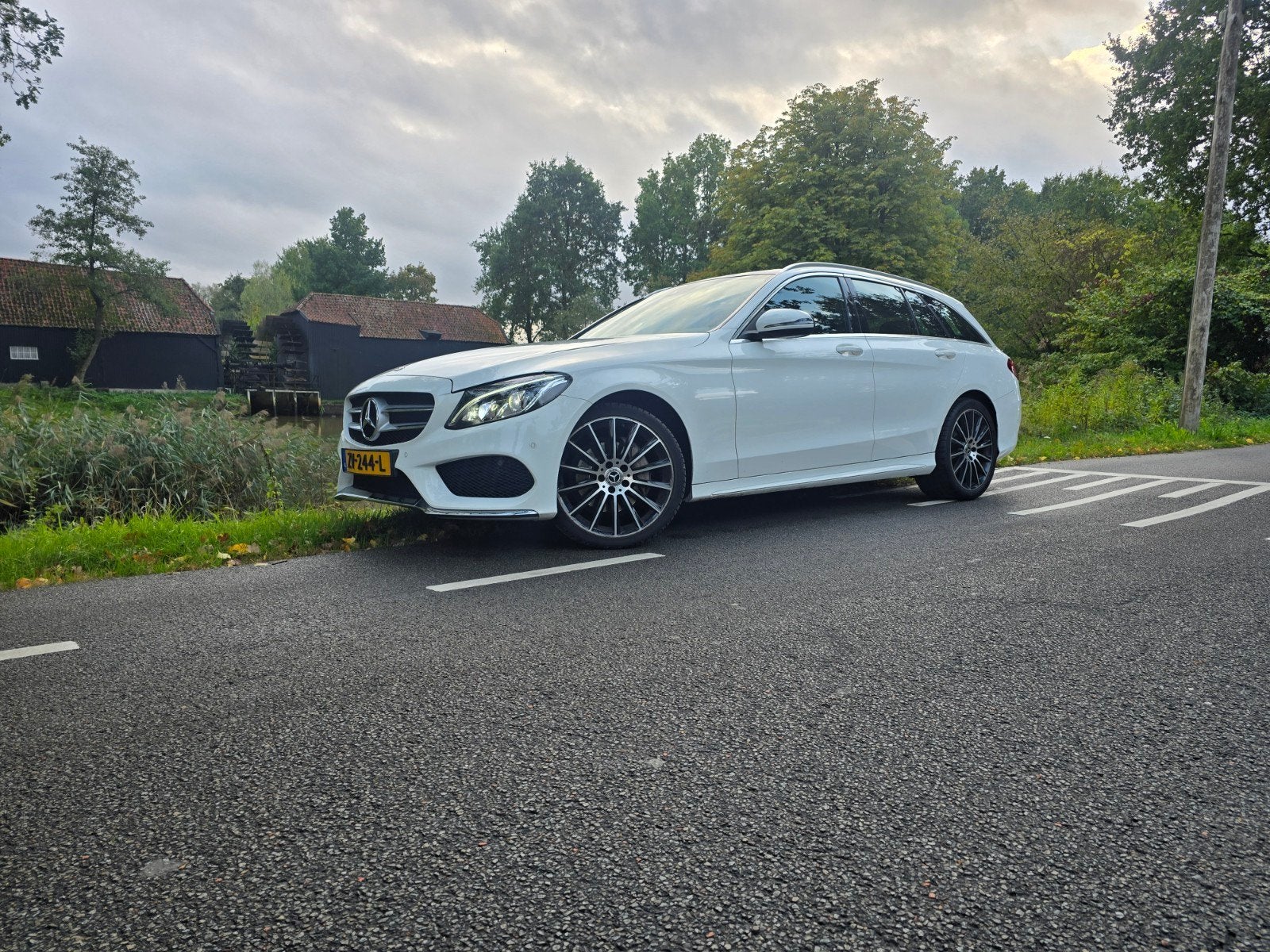 Mercedes-Benz C-Klasse C180 156pk 9G-TRONIC 2018 Wit, Automaat, Achterwielaandrijving, 1800 kg, Wit
