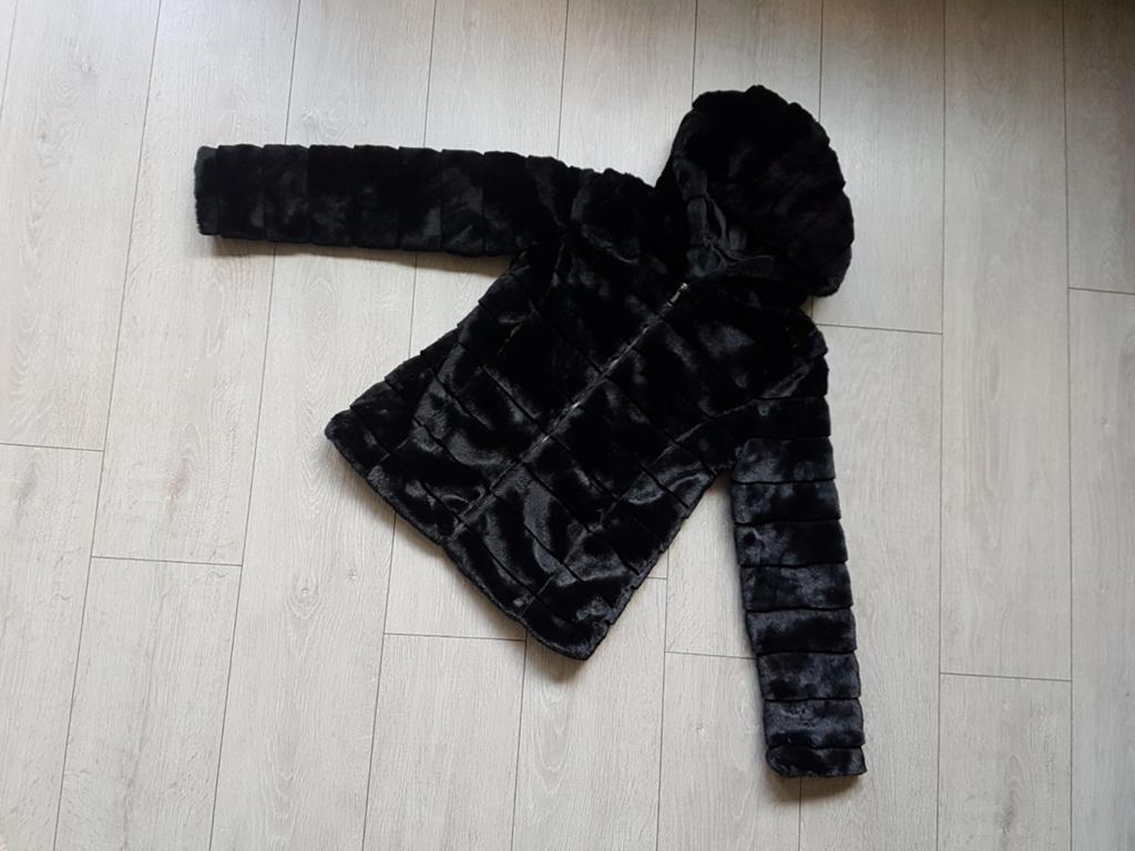 Fake fur jacket zwart maat S, Verzenden, Nieuw, Maat 36 (S), Zwart