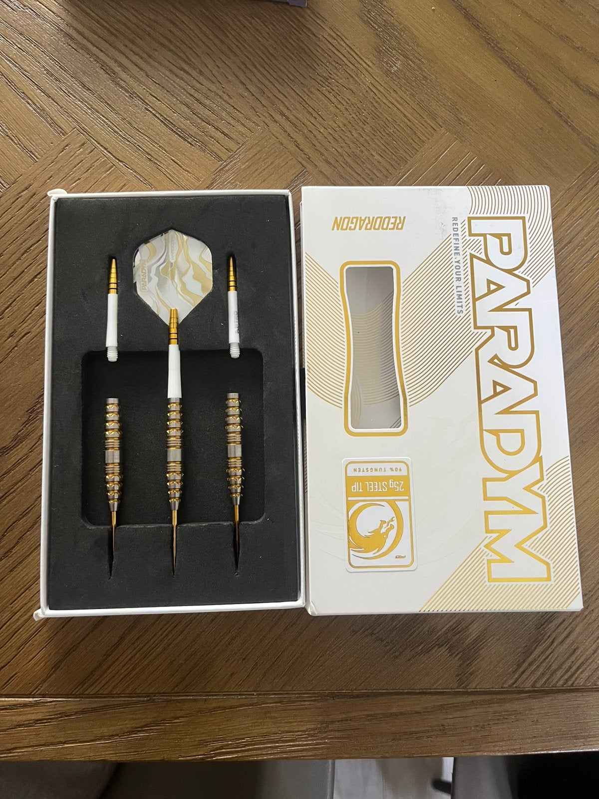 Zo goed als nieuw - Paradym Gold - 25g, Sport en Fitness, Ophalen of Verzenden, Zo goed als nieuw, Pijlen
