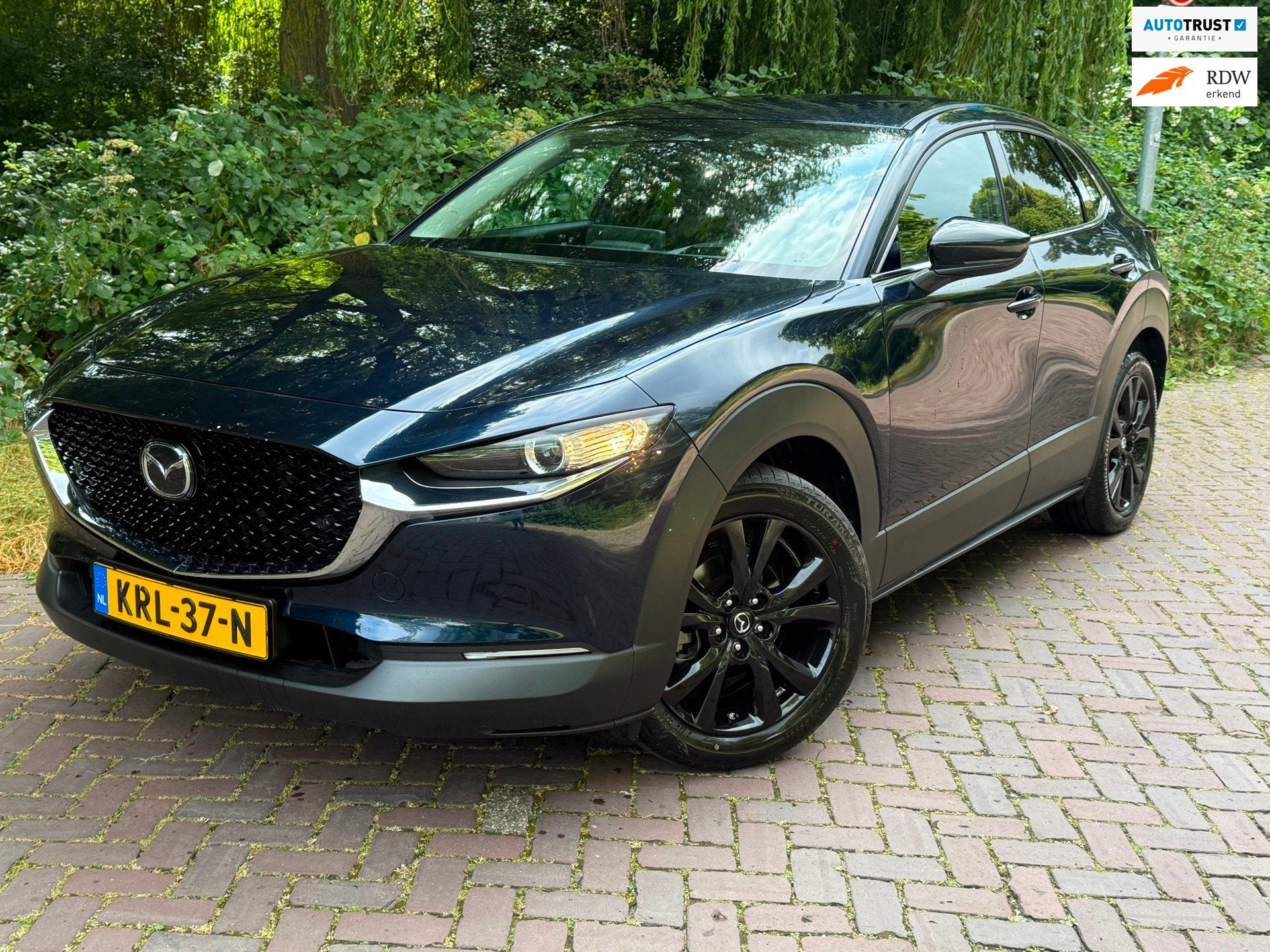 Mazda MAZDA CX-30 2.5 e-SkyActiv-G M Hybrid Nagisa Aut.1 Eig, Auto's, Dealer onderhouden, 15 km/l, Blauw, 1384 kg