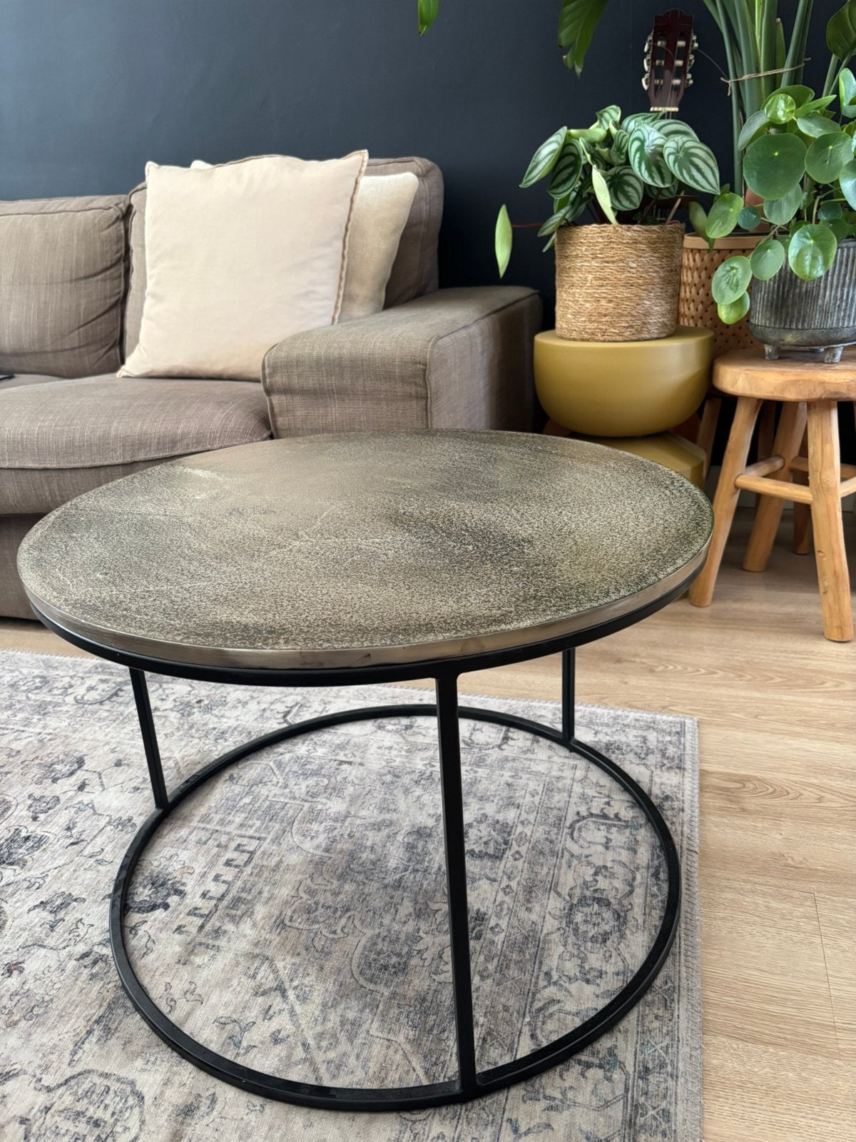 ** Richmond salontafel / bijzettafel **, Ophalen, 50 tot 100 cm, Rond, Zo goed als nieuw