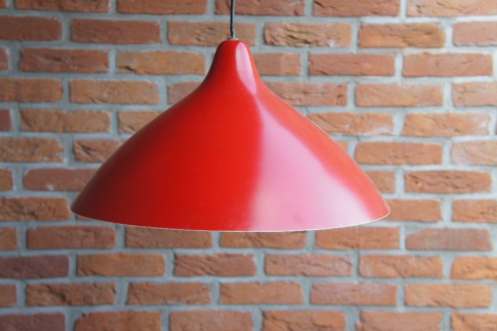 Lisa Johansson Pape Orno design retro vintage jaren 60 lamp., Gebruikt, Vintage, Metaal, E27 (groot)