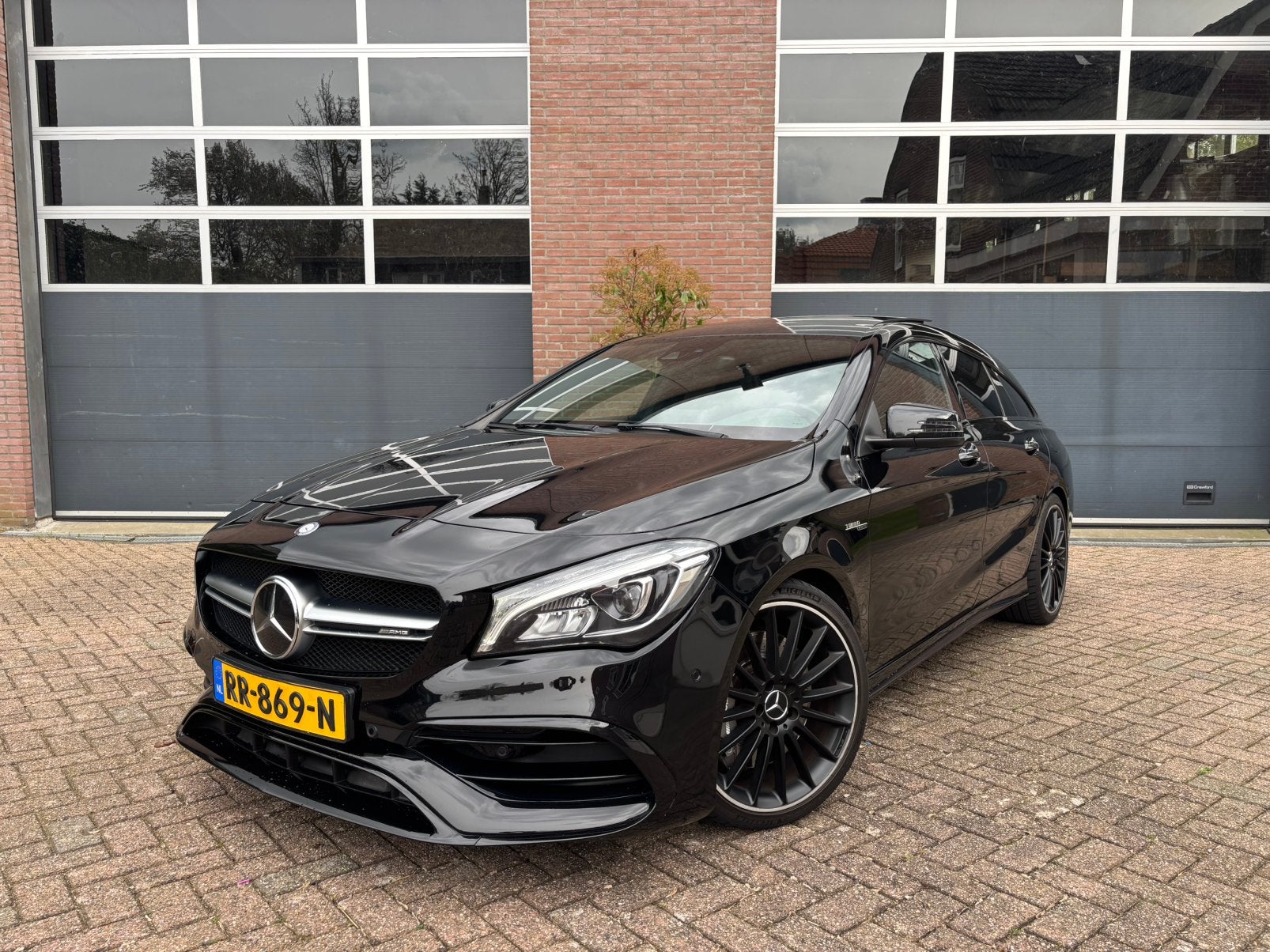 Mercedes-Benz CLA 2.0 Cla45 AMG 4M 7G-DCT 2016 Zwart, Auto's, Mercedes-Benz, Automaat, CLA, 4 cilinders, Zwart