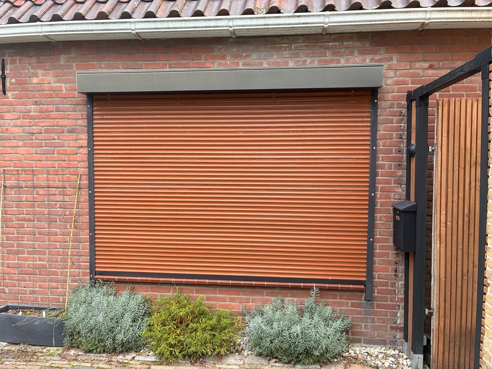2 elektrische rolluiken - 262x180cm - incl. reserve lamellen, Doe-het-zelf en Verbouw, Gebruikt, Overige kleuren, Ophalen of Verzenden