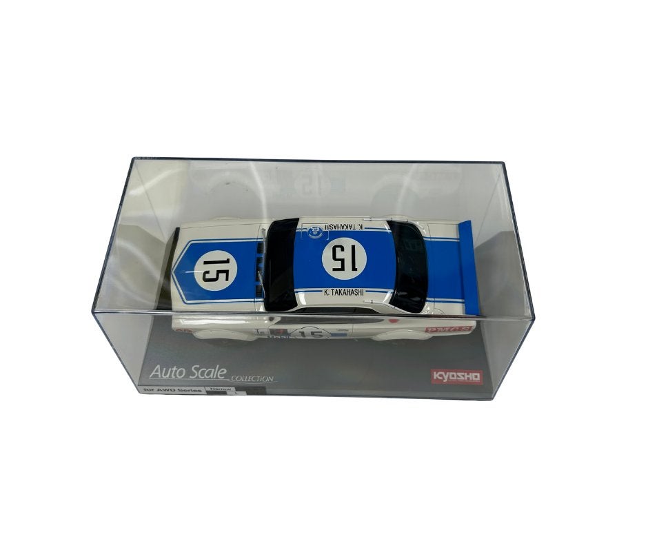 Kyosho Mini-Z Skyline 2000GT-R KPCG10 Racing'72 Blue No.15, Ophalen of Verzenden, Nieuw, Overige schalen, Auto onroad