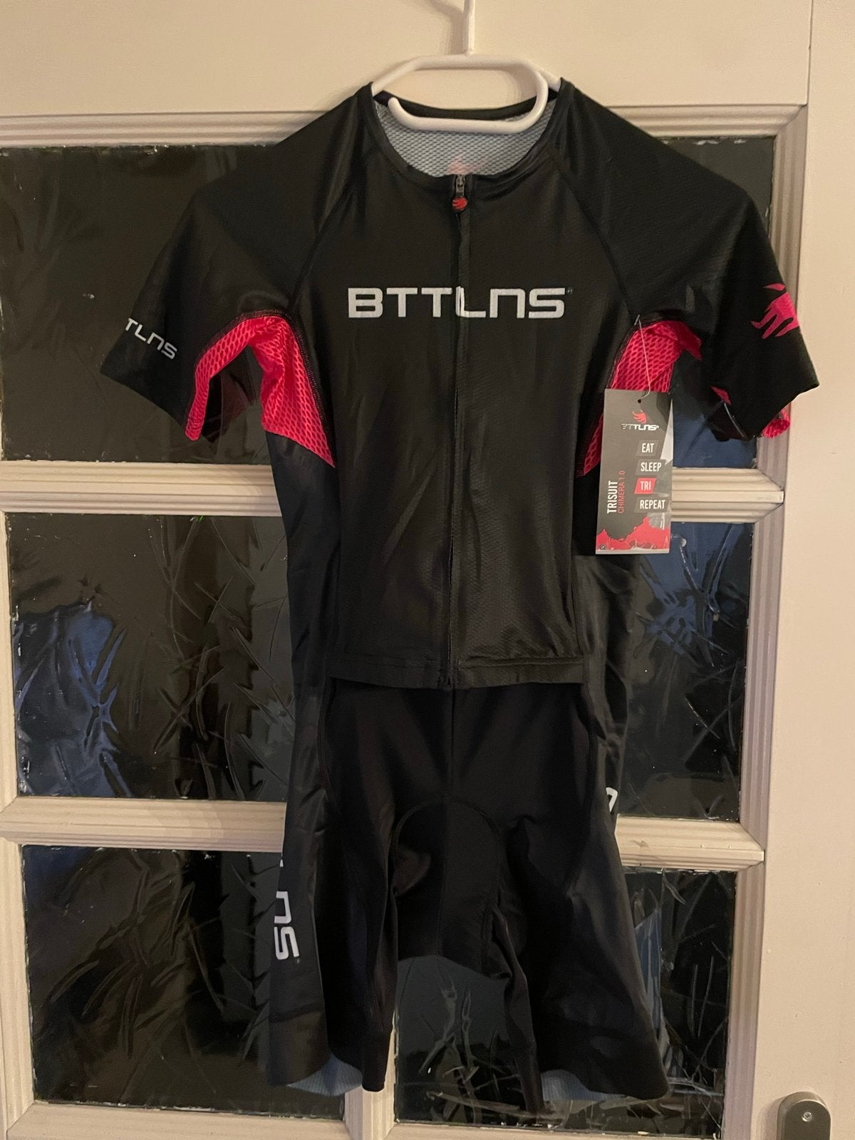 BTTLNS Trisuit Chimera 1.0 Dames Zwart/Roze Maat S, Zwart, Nieuw, Ophalen of Verzenden, Hardlopen of Fietsen
