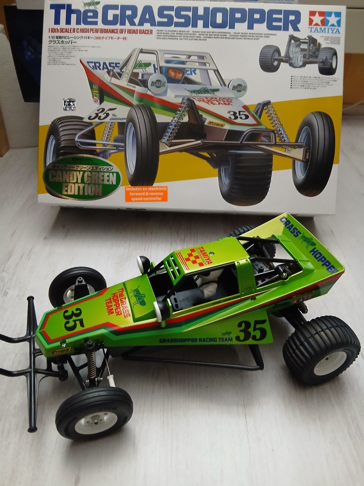Tamiya 47348 De Grasshopper Green Te Koop., Elektro, Auto offroad, Nieuw, Ophalen of Verzenden