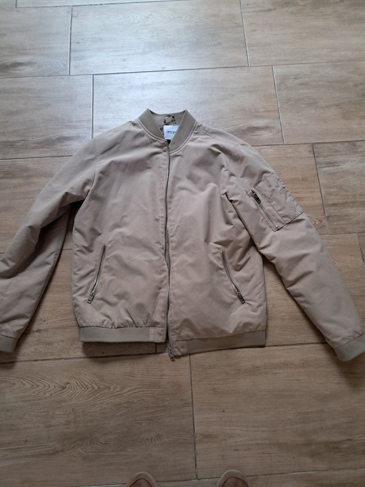Jack & Jones Bomberjack - Maat XL -, Beige, Maat 56/58 (XL), Ophalen of Verzenden, Zo goed als nieuw