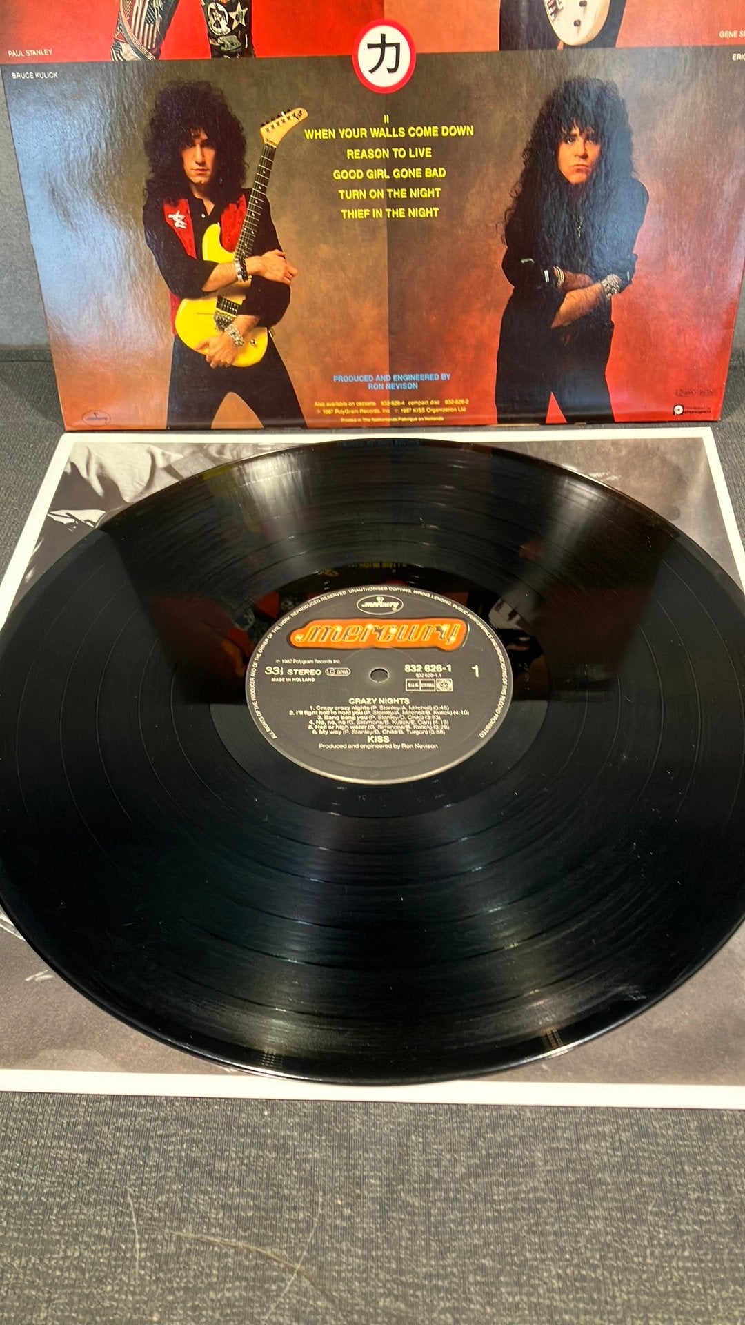 Kiss. —  Crazy Nights, LP, Ophalen of Verzenden, Zo goed als nieuw, Hardrock
