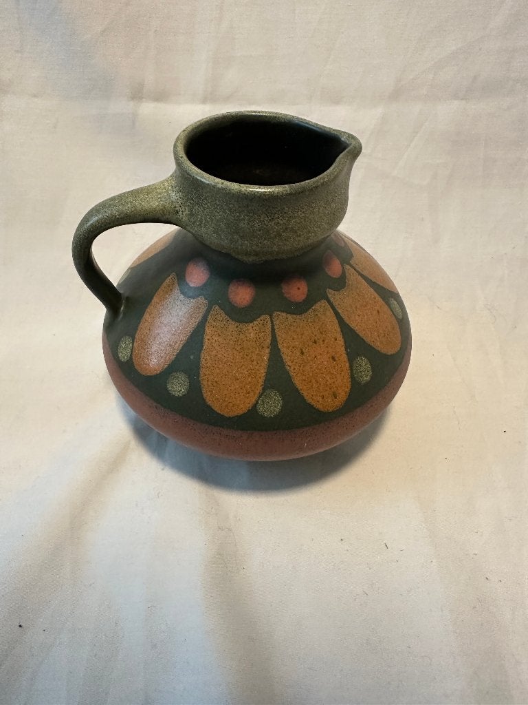 Retro Mooi klein vaasje / schenkkannetje van KMK Keramiek, Gebruikt, Overige kleuren, Steen/keramiek, 15 cm