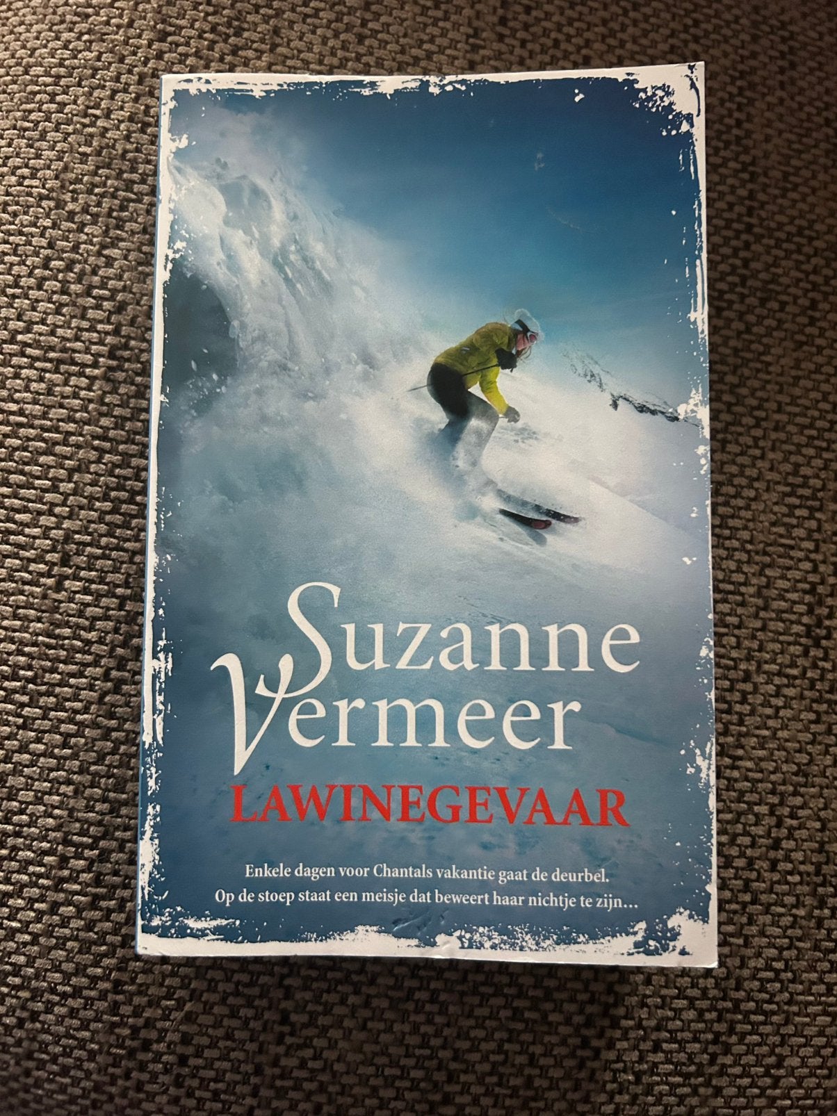 Suzanne Vermeer boek thriller titel Lawinegevaar, Ophalen of Verzenden, Zo goed als nieuw, Nederland