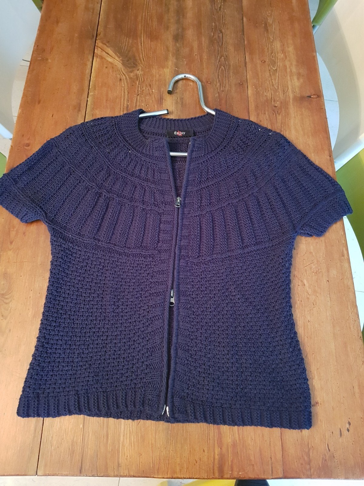 Donkerblauw Topje/Vest van Enjoy., Maat 38/40 (M), Blauw, Enjoy, Ophalen of Verzenden