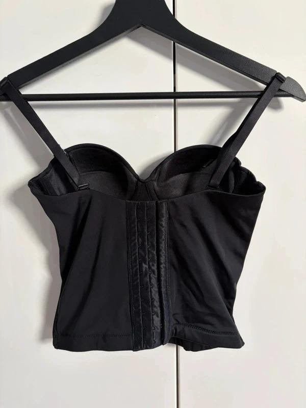 Corset bustier zwart strapless top corsage Next maat XS 70B, Kleding | Dames, Zwart, Ophalen of Verzenden, Zo goed als nieuw, Zonder mouw
