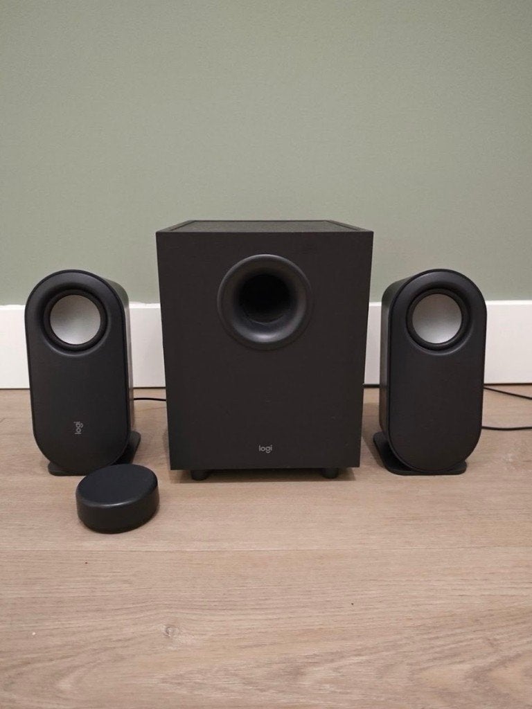 Logitech Z407 speakers met subwoofer, Ophalen of Verzenden, Zo goed als nieuw, Audiokanaal 2.1, Logitech G