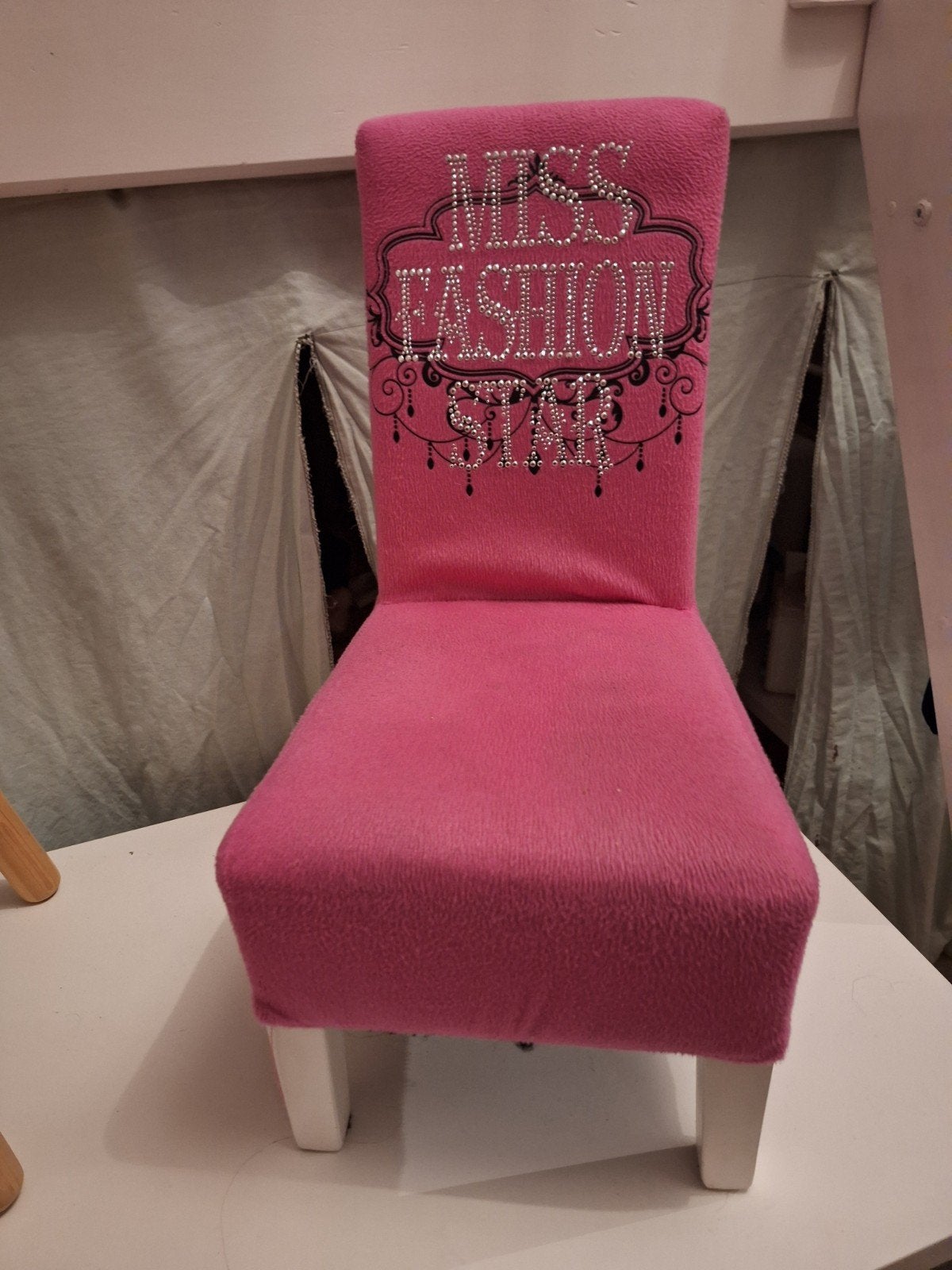 Roze kinderstoel 'Miss Fashion Star', Ophalen, Zo goed als nieuw, Stoel
