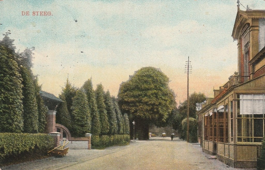 De Steeg 1913 straatbeeld, Verzenden, Voor 1920, Gelopen, Gelderland
