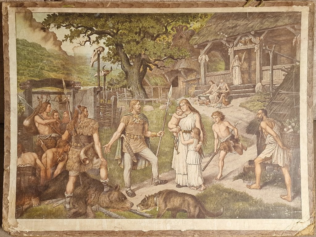 Germanisches Gehöfte. Vor der Völkerwanderung, Antiek en Kunst, Ophalen, Geschiedenis